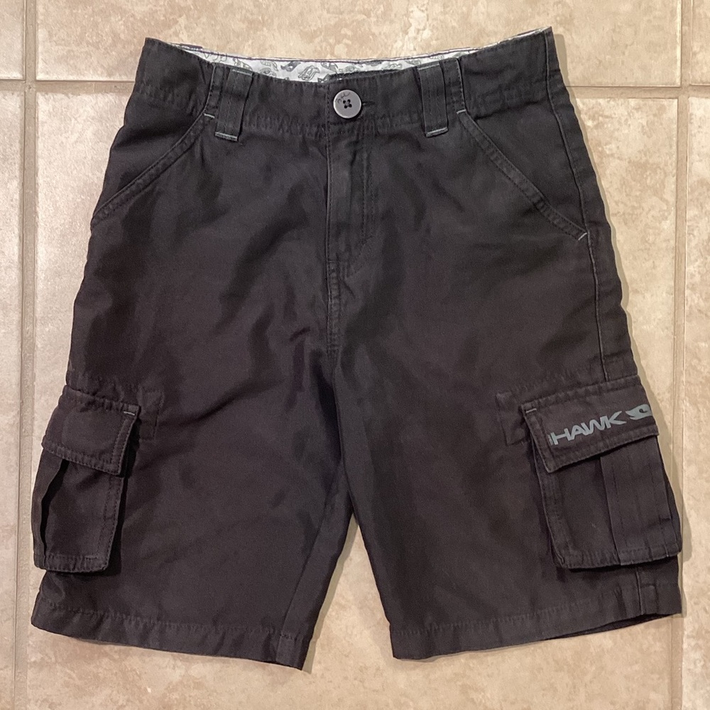 Tony Hawk Black Lightweight Cargo Shorts Boys Size 7